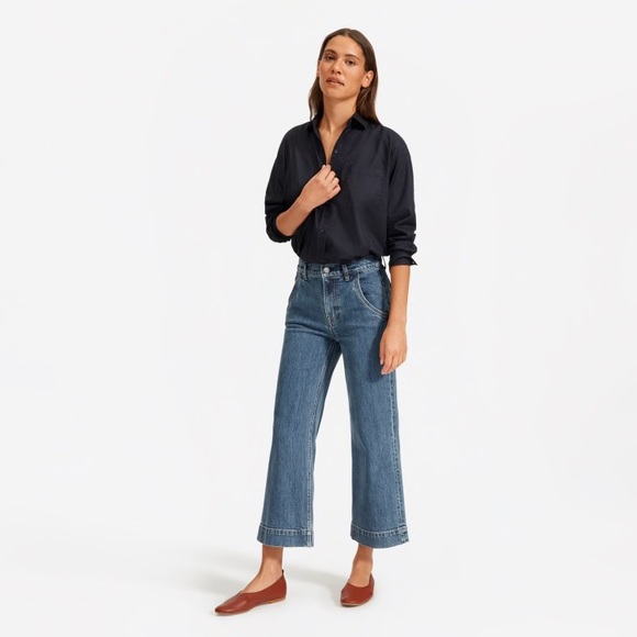 Everlane Wide-leg jeans in Medium Indigo - Picture 4 of 6